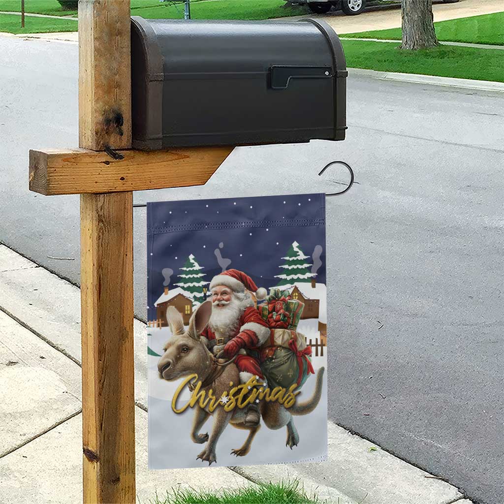 Kangaroo Australia Christmas Garden Flag Xmas Pattern - Wonder Print Shop