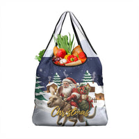 Kangaroo Australia Christmas Grocery Bag Xmas Pattern