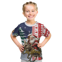 Kangaroo Australia Christmas Kid T Shirt Xmas Pattern - Wonder Print Shop