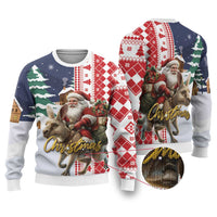 Kangaroo Australia Christmas Ugly Christmas Sweater Xmas Pattern - Wonder Print Shop