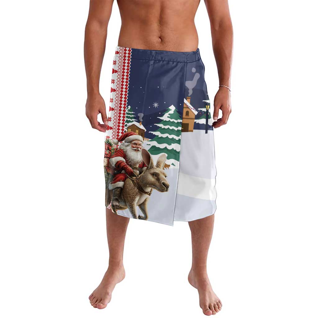 Kangaroo Australia Christmas Lavalava Xmas Pattern - Wonder Print Shop