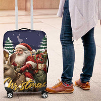 Kangaroo Australia Christmas Luggage Cover Xmas Pattern - Wonder Print Shop
