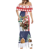 Kangaroo Australia Christmas Mermaid Dress Xmas Pattern - Wonder Print Shop