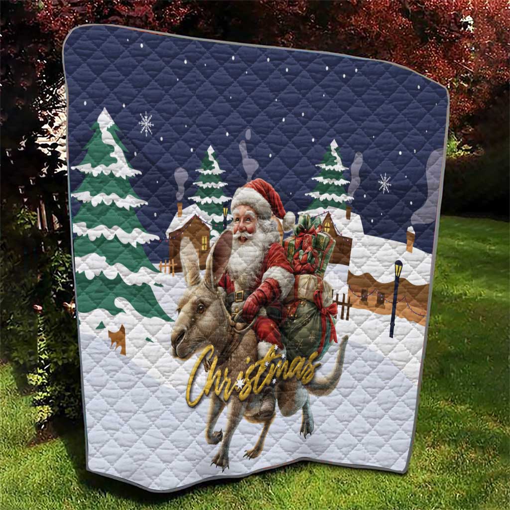 Kangaroo Australia Christmas Quilt Xmas Pattern - Wonder Print Shop