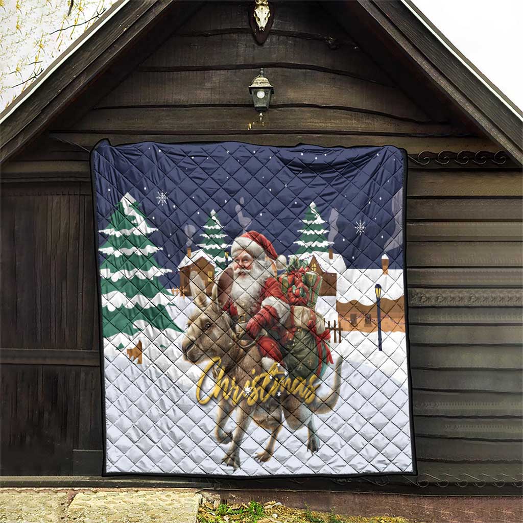 Kangaroo Australia Christmas Quilt Xmas Pattern - Wonder Print Shop
