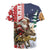 Kangaroo Australia Christmas Rugby Jersey Xmas Pattern - Wonder Print Shop