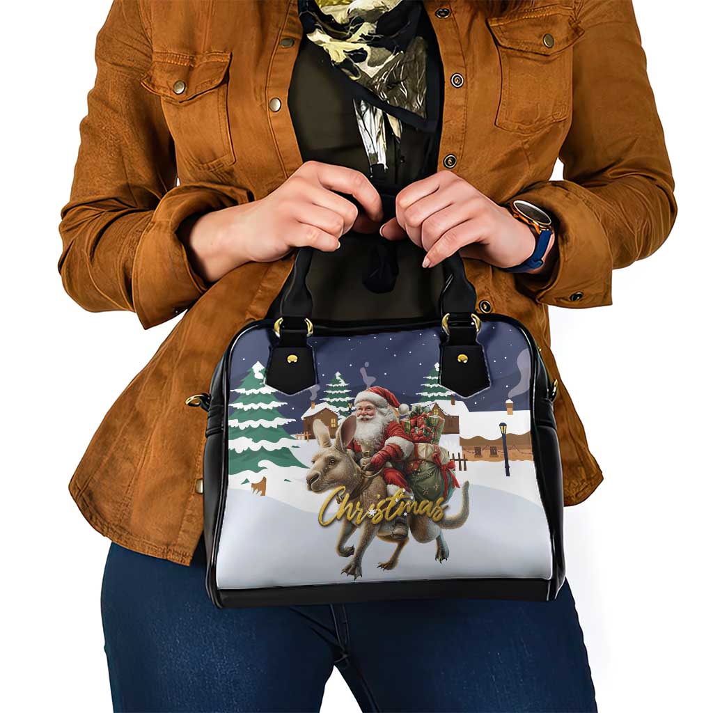 Kangaroo Australia Christmas Shoulder Handbag Xmas Pattern