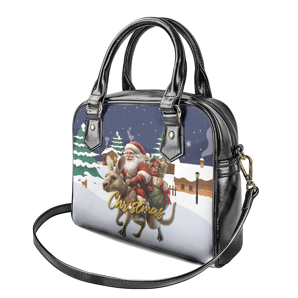 Kangaroo Australia Christmas Shoulder Handbag Xmas Pattern