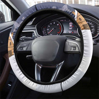 Kangaroo Australia Christmas Steering Wheel Cover Xmas Pattern - Wonder Print Shop