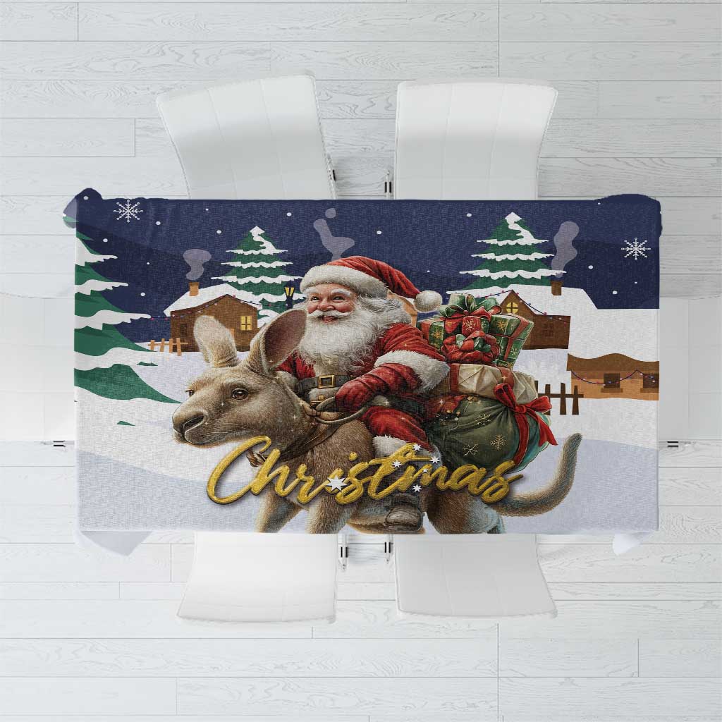 Kangaroo Australia Christmas Tablecloth Xmas Pattern - Wonder Print Shop