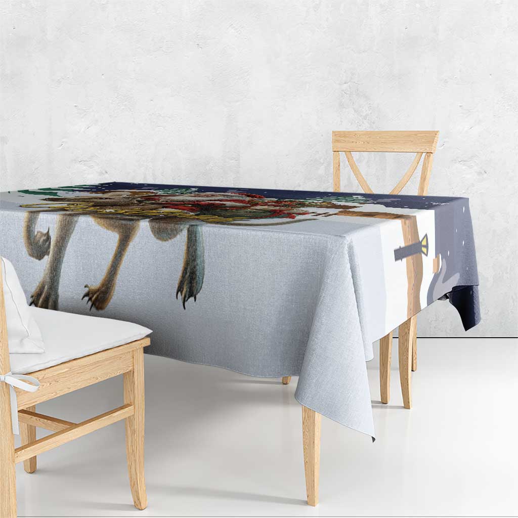 Kangaroo Australia Christmas Tablecloth Xmas Pattern - Wonder Print Shop