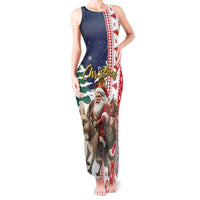 Kangaroo Australia Christmas Tank Maxi Dress Xmas Pattern - Wonder Print Shop