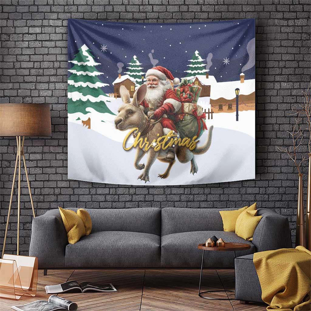 Kangaroo Australia Christmas Tapestry Xmas Pattern - Wonder Print Shop