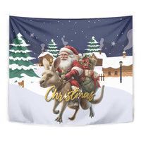 Kangaroo Australia Christmas Tapestry Xmas Pattern - Wonder Print Shop