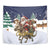 Kangaroo Australia Christmas Tapestry Xmas Pattern - Wonder Print Shop