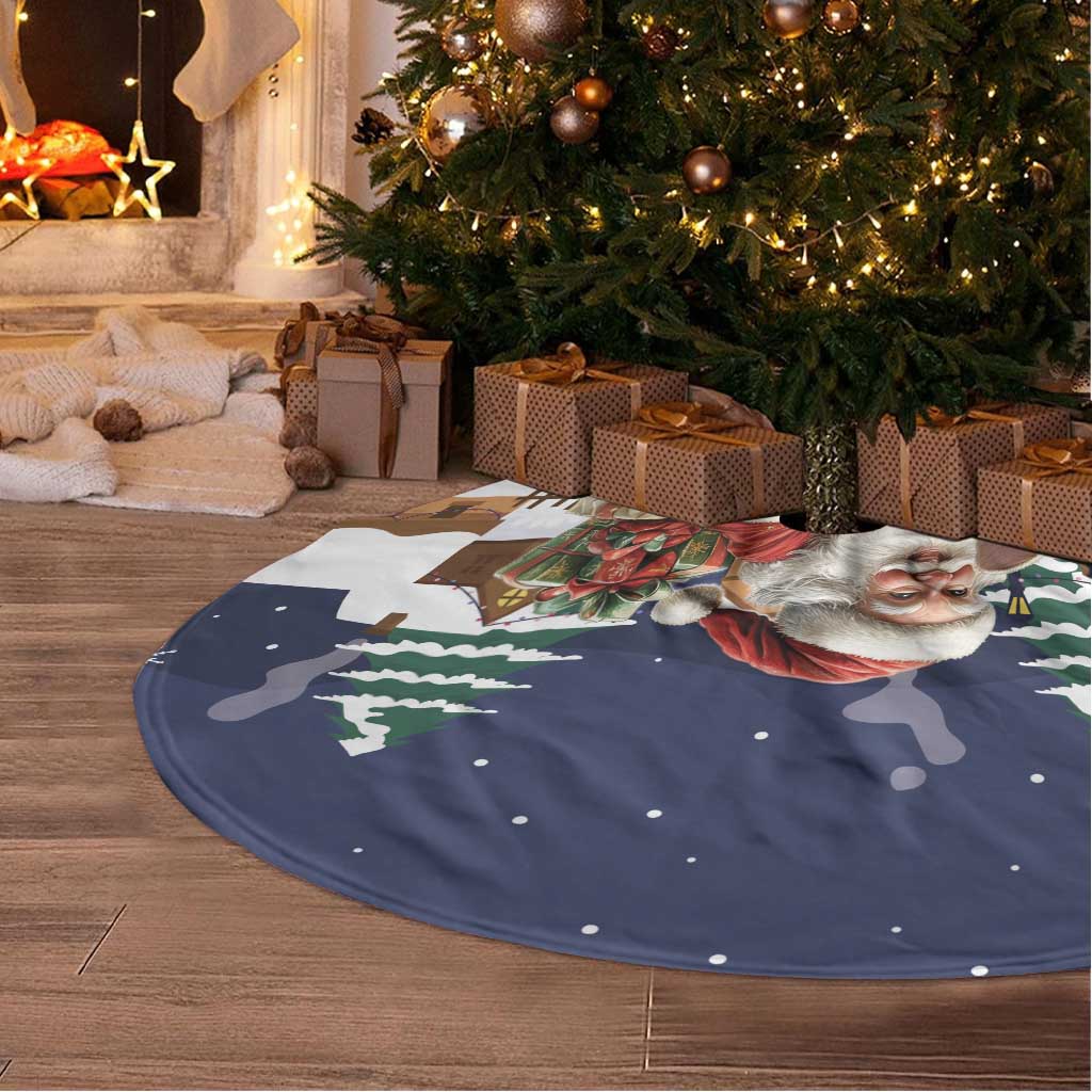 Kangaroo Australia Christmas Tree Skirt Xmas Pattern - Wonder Print Shop