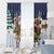Kangaroo Australia Christmas Window Curtain Xmas Pattern - Wonder Print Shop