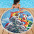 Australia Koala Christmas Beach Blanket Santa Claus Ho Ho Ho - Wonder Print Shop