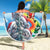 Australia Koala Christmas Beach Blanket Santa Claus Ho Ho Ho - Wonder Print Shop