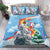 Australia Koala Christmas Bedding Set Santa Claus Ho Ho Ho - Wonder Print Shop