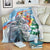 Australia Koala Christmas Blanket Santa Claus Ho Ho Ho