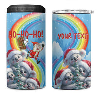Personalised Australia Koala Christmas 4 in 1 Can Cooler Tumbler Santa Claus Ho Ho Ho - Wonder Print Shop