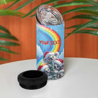 Personalised Australia Koala Christmas 4 in 1 Can Cooler Tumbler Santa Claus Ho Ho Ho - Wonder Print Shop