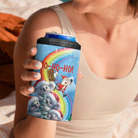 Personalised Australia Koala Christmas 4 in 1 Can Cooler Tumbler Santa Claus Ho Ho Ho - Wonder Print Shop