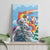 Australia Koala Christmas Canvas Wall Art Santa Claus Ho Ho Ho - Wonder Print Shop