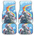 Australia Koala Christmas Car Mats Santa Claus Ho Ho Ho - Wonder Print Shop