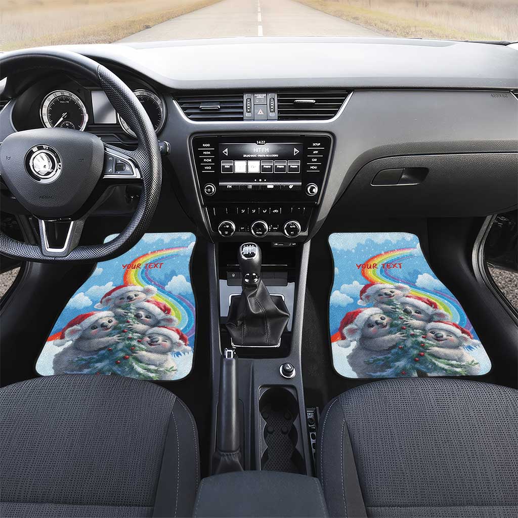 Australia Koala Christmas Car Mats Santa Claus Ho Ho Ho - Wonder Print Shop