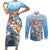 Personalised Australia Koala Christmas Couples Matching Short Sleeve Bodycon Dress and Long Sleeve Button Shirt Santa Claus Ho Ho Ho - Wonder Print Shop