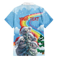 Personalised Australia Koala Christmas Hawaiian Shirt Santa Claus Ho Ho Ho - Wonder Print Shop