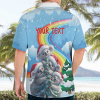 Personalised Australia Koala Christmas Hawaiian Shirt Santa Claus Ho Ho Ho - Wonder Print Shop
