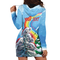 Personalised Australia Koala Christmas Hoodie Dress Santa Claus Ho Ho Ho - Wonder Print Shop