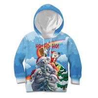 Personalised Australia Koala Christmas Kid Hoodie Santa Claus Ho Ho Ho - Wonder Print Shop