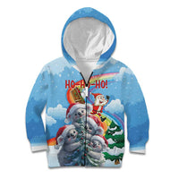Personalised Australia Koala Christmas Kid Hoodie Santa Claus Ho Ho Ho - Wonder Print Shop