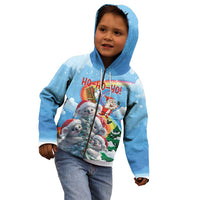 Personalised Australia Koala Christmas Kid Hoodie Santa Claus Ho Ho Ho - Wonder Print Shop