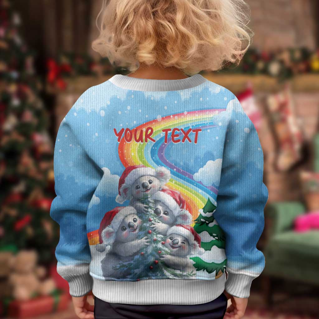 Australia Koala Christmas Kid Ugly Christmas Sweater Santa Claus Ho Ho Ho - Wonder Print Shop