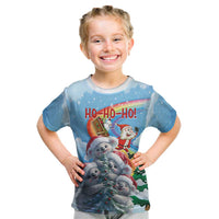 Personalised Australia Koala Christmas Kid T Shirt Santa Claus Ho Ho Ho - Wonder Print Shop