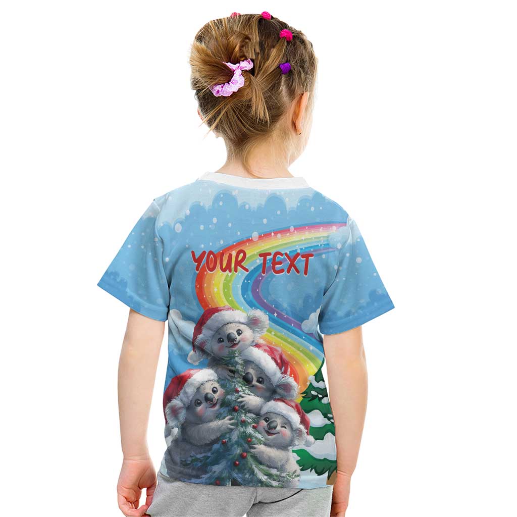 Personalised Australia Koala Christmas Kid T Shirt Santa Claus Ho Ho Ho - Wonder Print Shop