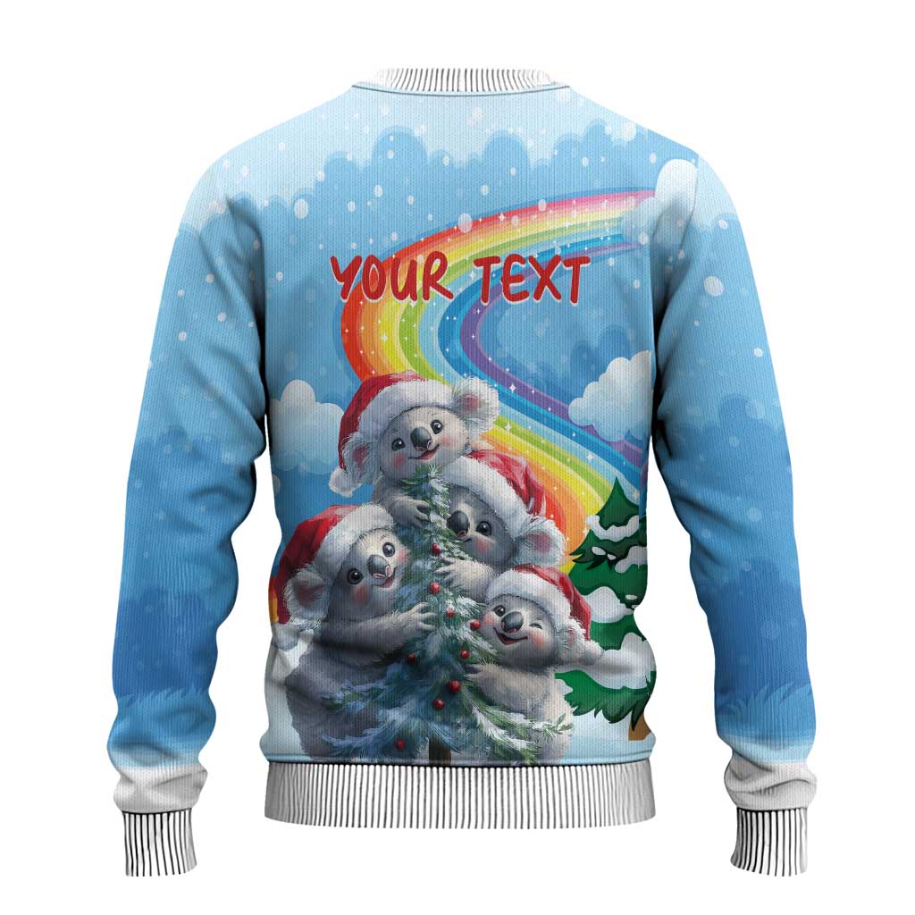 Australia Koala Christmas Ugly Christmas Sweater Santa Claus Ho Ho Ho - Wonder Print Shop