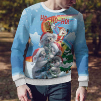 Australia Koala Christmas Ugly Christmas Sweater Santa Claus Ho Ho Ho - Wonder Print Shop