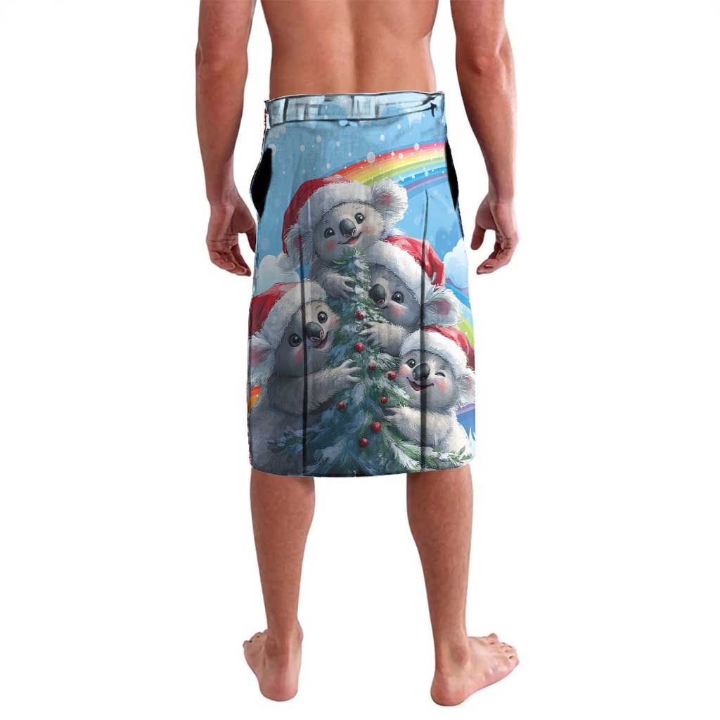 Personalised Australia Koala Christmas Lavalava Santa Claus Ho Ho Ho - Wonder Print Shop
