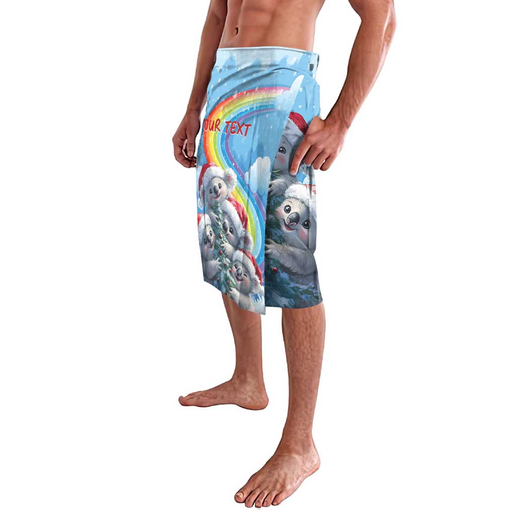 Personalised Australia Koala Christmas Lavalava Santa Claus Ho Ho Ho - Wonder Print Shop