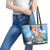 Australia Koala Christmas Leather Tote Bag Santa Claus Ho Ho Ho - Wonder Print Shop