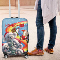 Australia Koala Christmas Luggage Cover Santa Claus Ho Ho Ho - Wonder Print Shop