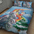 Australia Koala Christmas Quilt Bed Set Santa Claus Ho Ho Ho - Wonder Print Shop