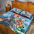 Australia Koala Christmas Quilt Bed Set Santa Claus Ho Ho Ho - Wonder Print Shop