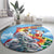 Australia Koala Christmas Round Carpet Santa Claus Ho Ho Ho